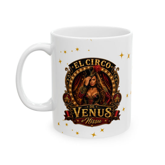 Taza Oficial #Nissu – El Circo de Venus | Edición Coleccionista ☕🎪✨
